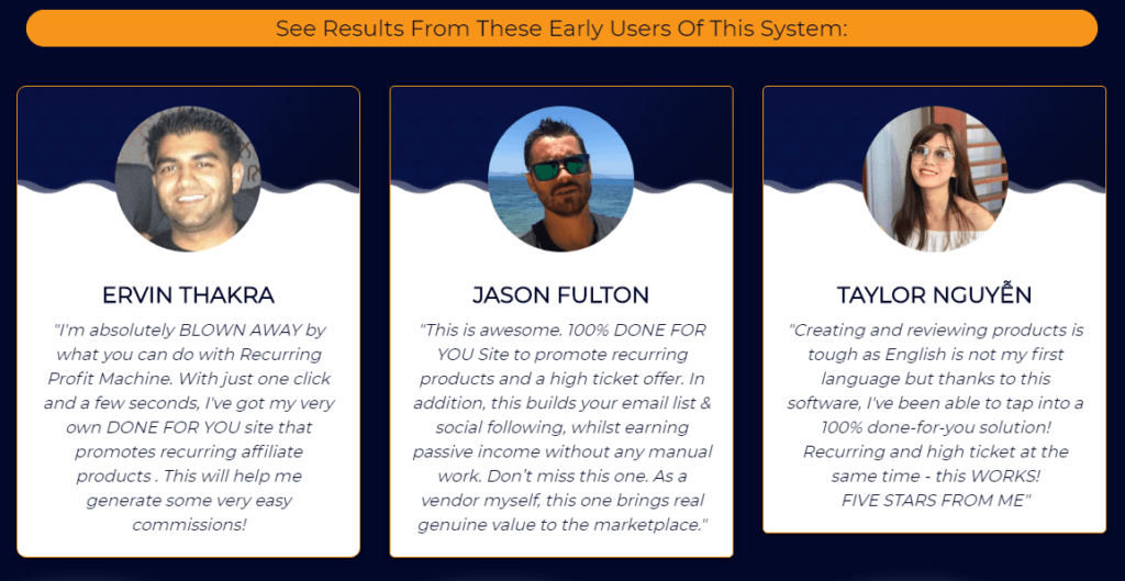 recurring profit machine