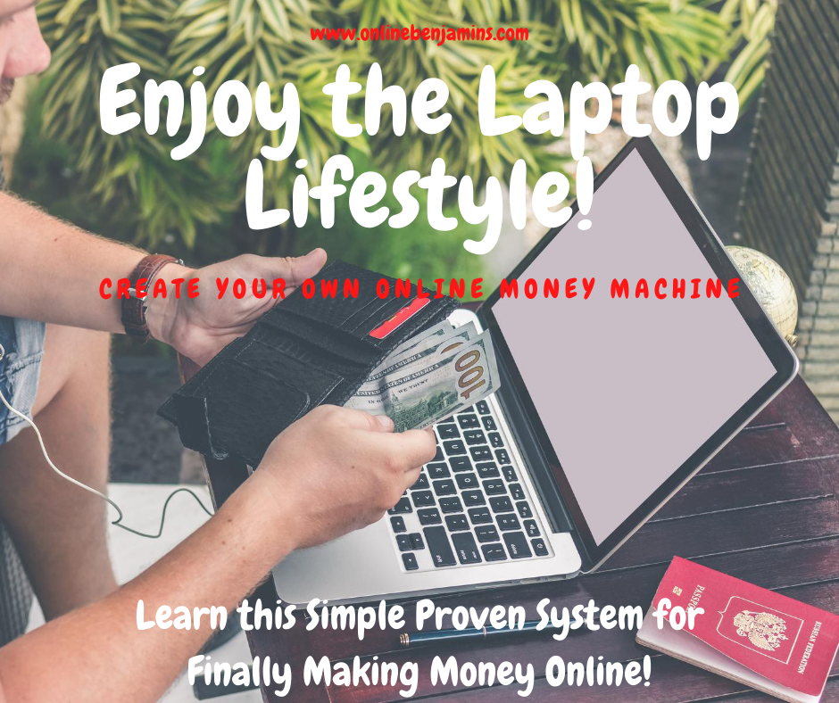 4 - steps to 10K per month online - working from his laptop from anywhere in the world