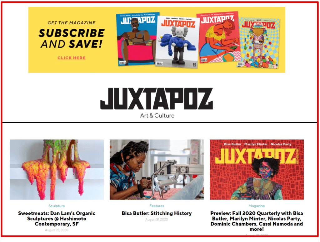 start your own blog - Juxtapoz art blog