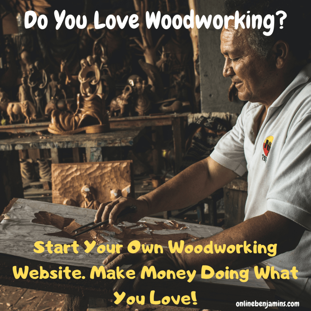 5 ways to make money online from woodworking - Gentleman hand carving sculptures.