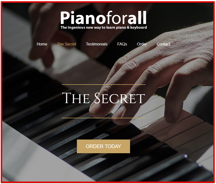 Make money online from your passion for music - Piano for all - piano lesson website
