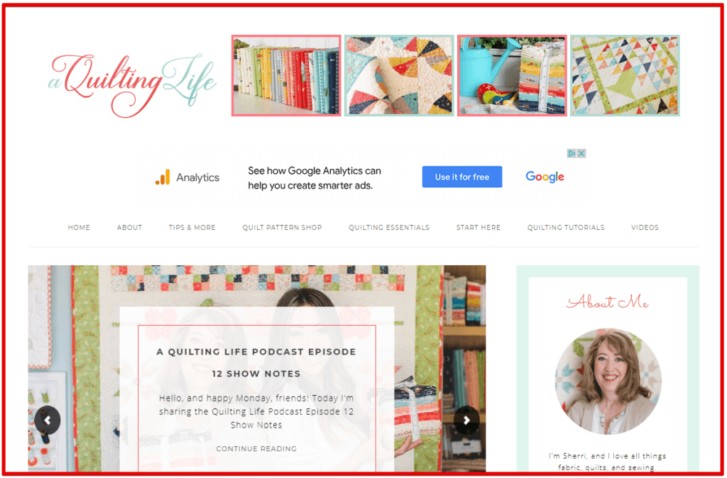 Quilting blog