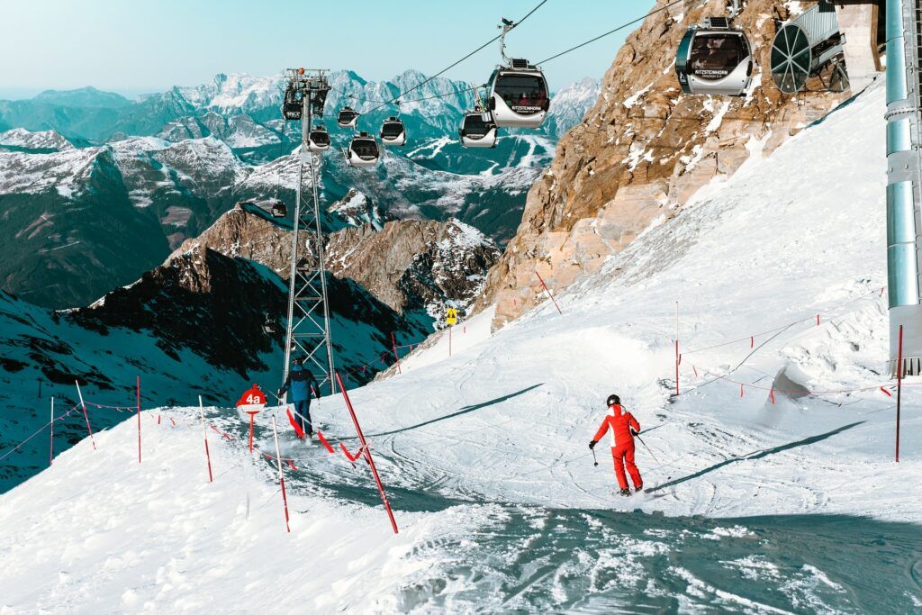 skiing