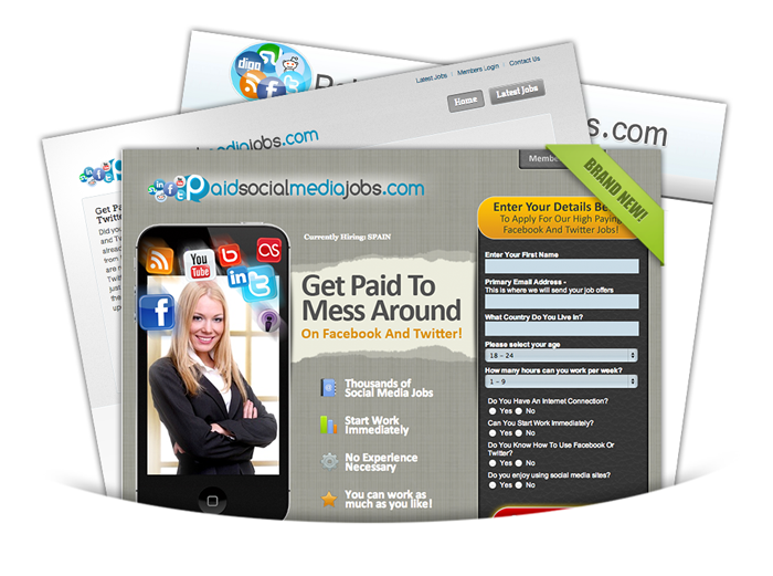 PaidSocialMediaJobs review - Sign up screen