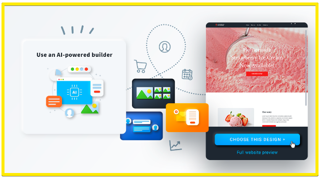 GetResponse website builder AI - powered website builder
