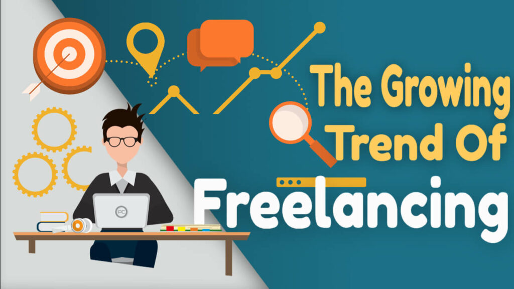 graphic on the growth of freelancing
