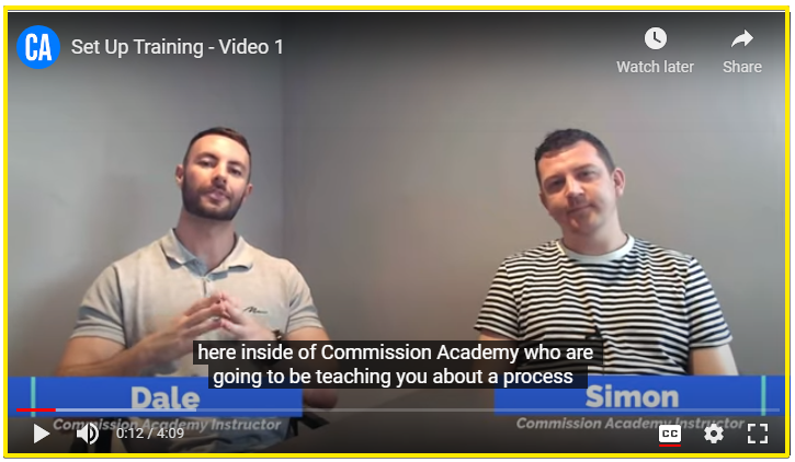 what is commission academy - Dale and Simon the Commission Academy Instructors