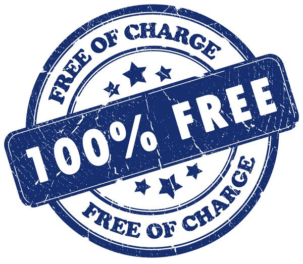 100% FREE sign