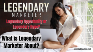 What is Legendary Marketer about - young lady working from home on her laptop
