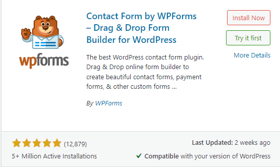 WP forms WordPress plugin
