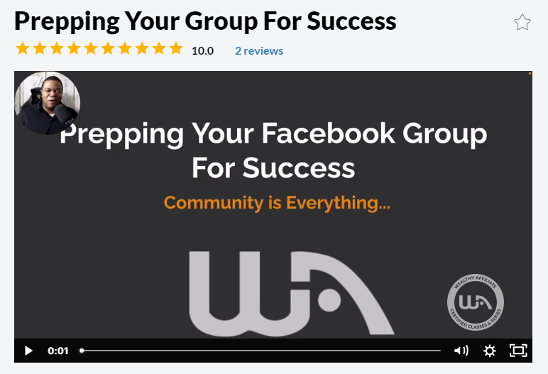 make money with facebook - wealthy affiliate training on starting your own facebook group