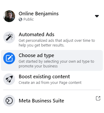 make money with facebook - setting up facebook ads account