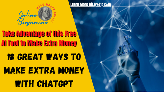 How to make money with ChatGPT - Featured image showing a robotic hand reaching up and touching a diagram of computure circuits.