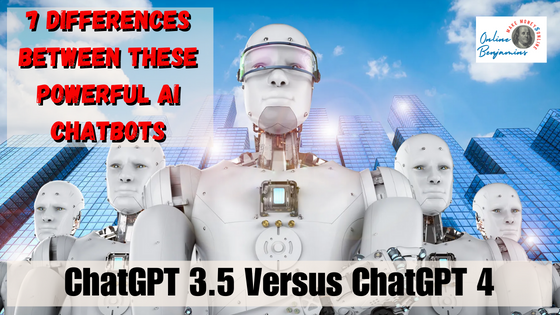 ChatGPT 3.5 Versus ChatGPT 4 - AI Robots standing with their arms crossed ready to do battle