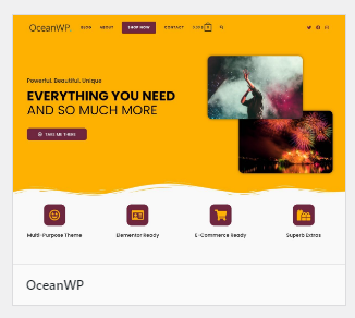 OceanWP wordpress theme home page - best wordpress themes for bloggers