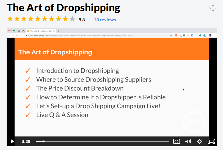 How to start a drop shipping business - wealthy affiliate live training on the art of drop shipping