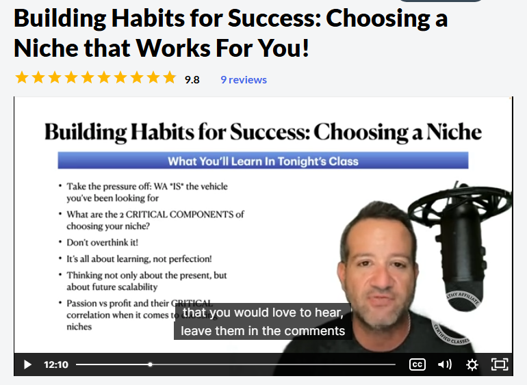 Monetizing Your Blog - Wealthy Affiliate Video Training on how to Choose a Profitable Niche for Your Blog