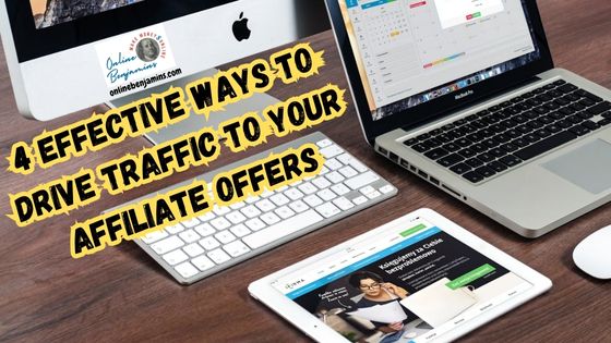 4 ways to drive traffic to your affiliate offers. Photo of laptop open to SEO analysis tools