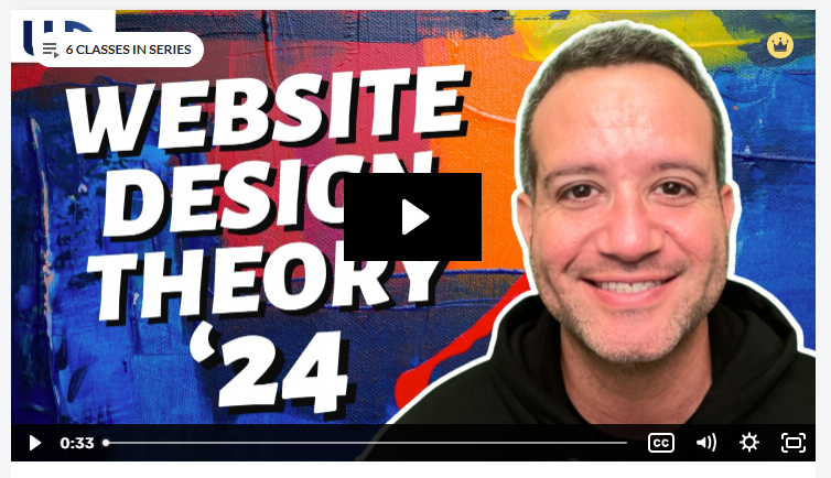 Website Builder - Image of Wealthy Affiliate Live Video training on website design theory.