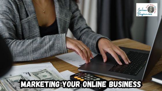 Market your online business - image showing someone working at their desk on a desktop computer