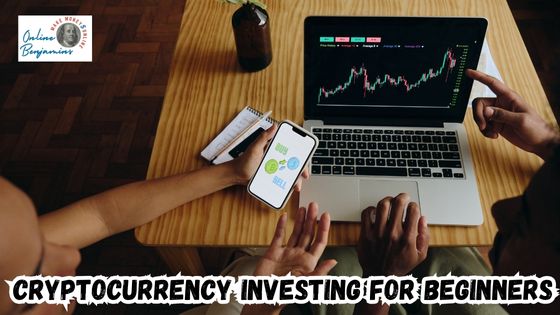 Cryptocurrency Investing for Beginners: Featured Image Showing a Man and Woman Discussing Crypto Investments in Front of Their Laptop Computer.