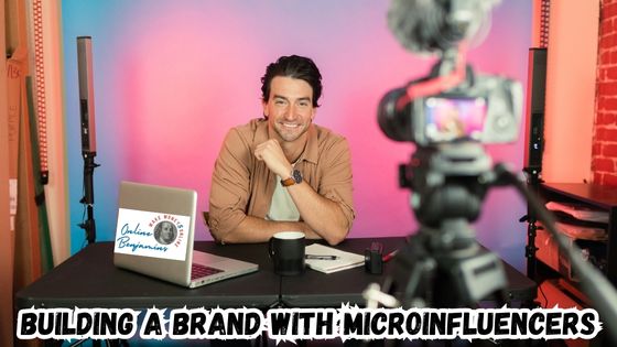 Building a Brand with Micro-influencers featured image showing a gentleman micro-influencer at his desk recording a video for his audience.