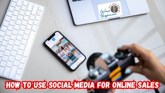 How to Use Social Media for Online Sales featured image showing someone taking a picture of a computer to post on social media.