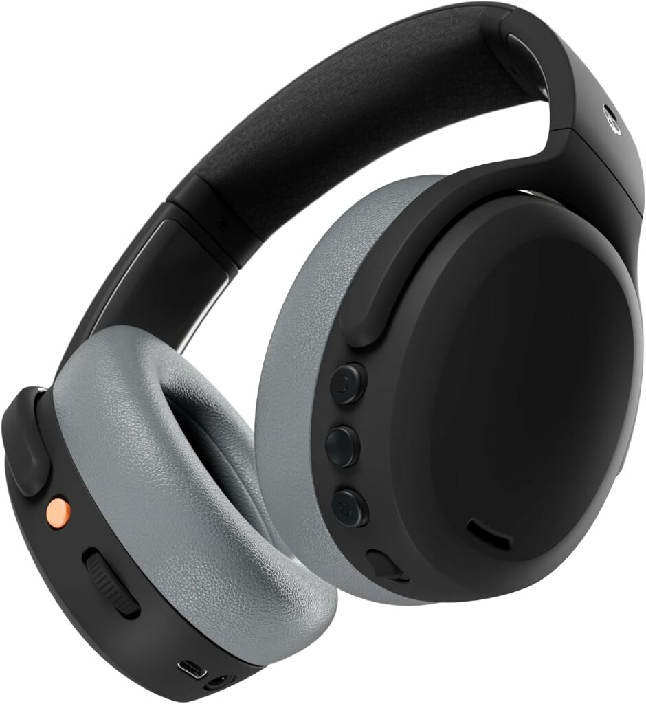 SkullCandy Crusher noise-cancelling headphones.