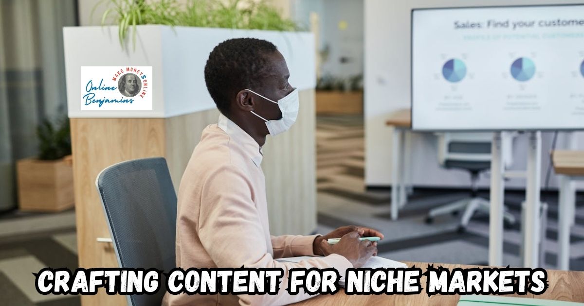 Crafting Content for Niche Markets featured image showing a man watching a video on finding your niche market.