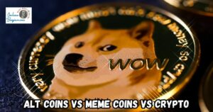 Alt Coins vs Meme Coins vs Crypto featured image showing an image of the Doge meme coin.