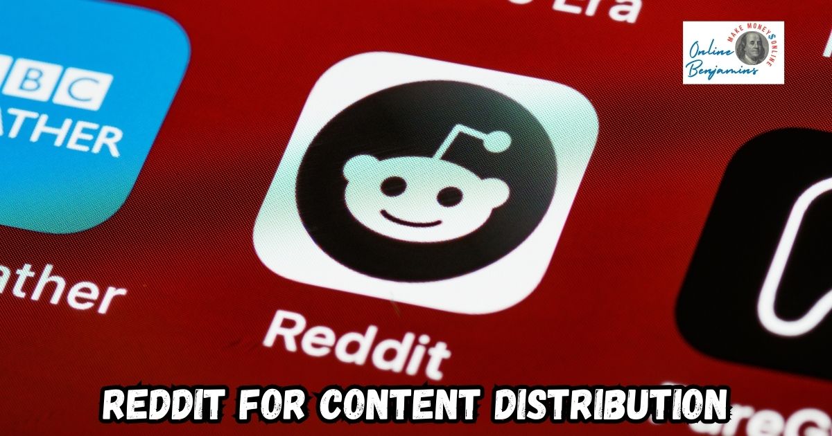 Using Reddit for Content Distribution featured image showing the Reddit Icon on a smartphone screen.