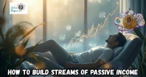 How to Build Passive Income Streams Online featured image showing a man reclining on a chair, thinking about how to make passive income.