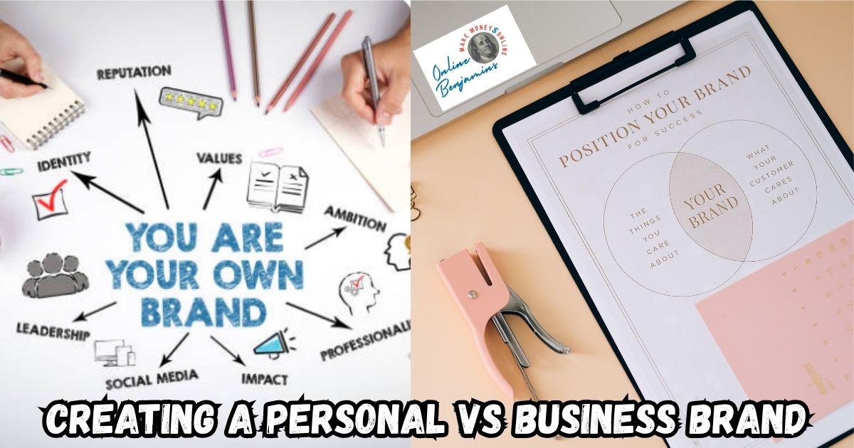 Creating a Personal vs Business Brand featured image.