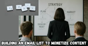Building an Email List to Monetize Your Online Content Featured image.